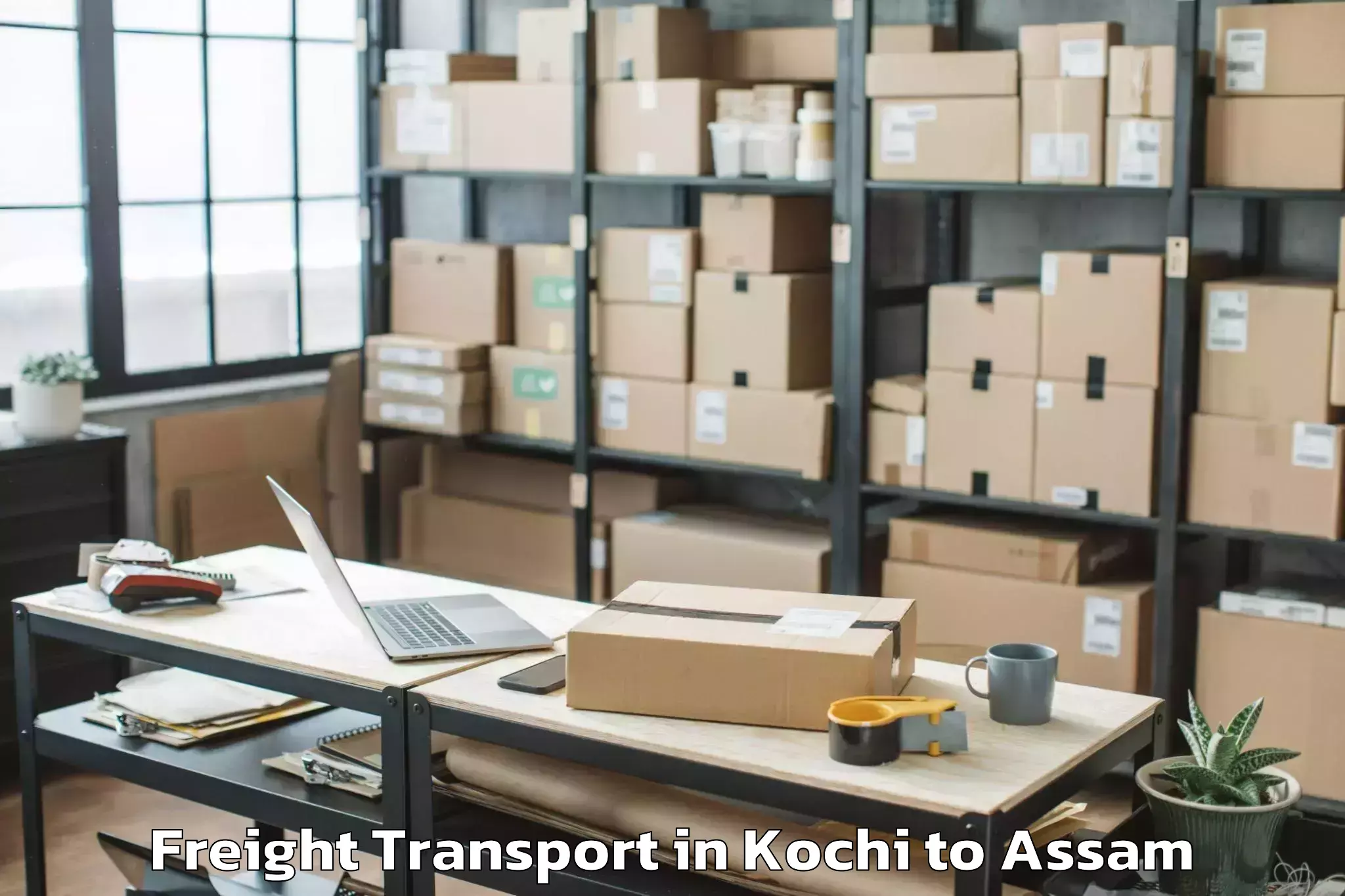 Book Your Kochi to Salonibari Airport Tez Freight Transport Today